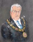 Cllr David McLean, Mayor of Winchester 2017-18, 55 x 40cm